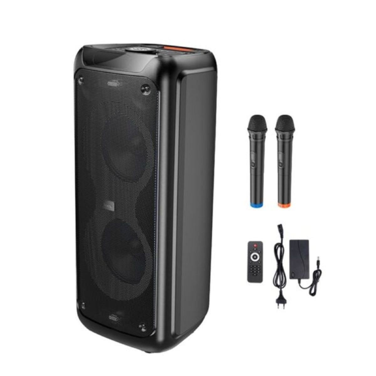 בידורית קריוקי עוצמתית 120W עם מיקרופונים אלחוטיים HOCO DS58 - hoco - vaod
