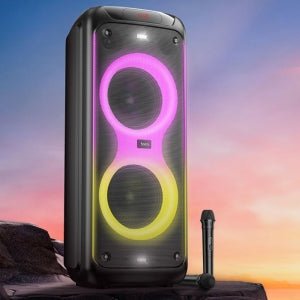 בידורית קריוקי עוצמתית 120W עם מיקרופונים אלחוטיים HOCO DS58 - hoco - vaod