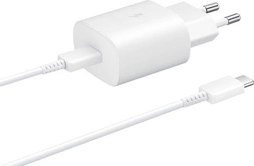 מטען קיר מקורי Samsung 25W Super Fast Charging – ראש מטען + כבל Type-C – יבואן רשמי סאני