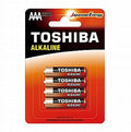 מארז 4 סוללות Toshiba AAA