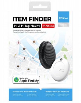 תגית איתור MiLi SKIFINDER ל Apple Find My – עם מדבקת 3M