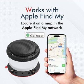 תגית איתור MiLi SKIFINDER ל Apple Find My – עם מדבקת 3M