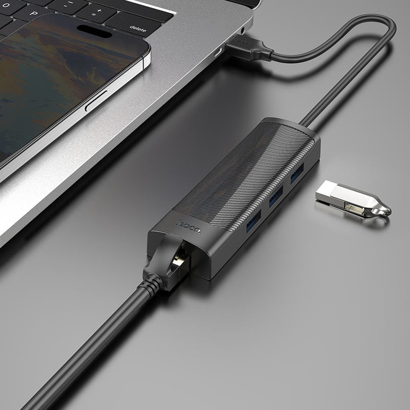 מתאם 4 ב-1 HOCO HB42 USB-A - hoco-vaod