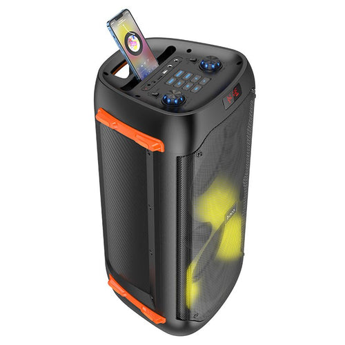 בידורית קריוקי מקצועית 40W + זוג מיקרופונים אלחוטיים HOCO BS53 - hoco - vaod