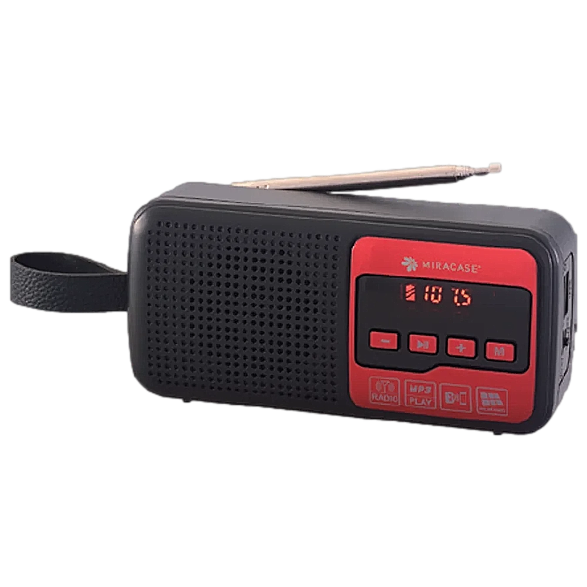 רדיו FM דיגיטלי Miracase משולב Bluetooth וטעינה סולארית