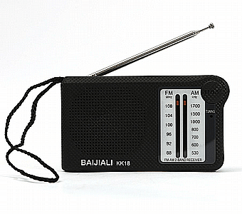 רדיו (FM / AM) נייד BAIJIALI דגם KK18 - hoco-vaod