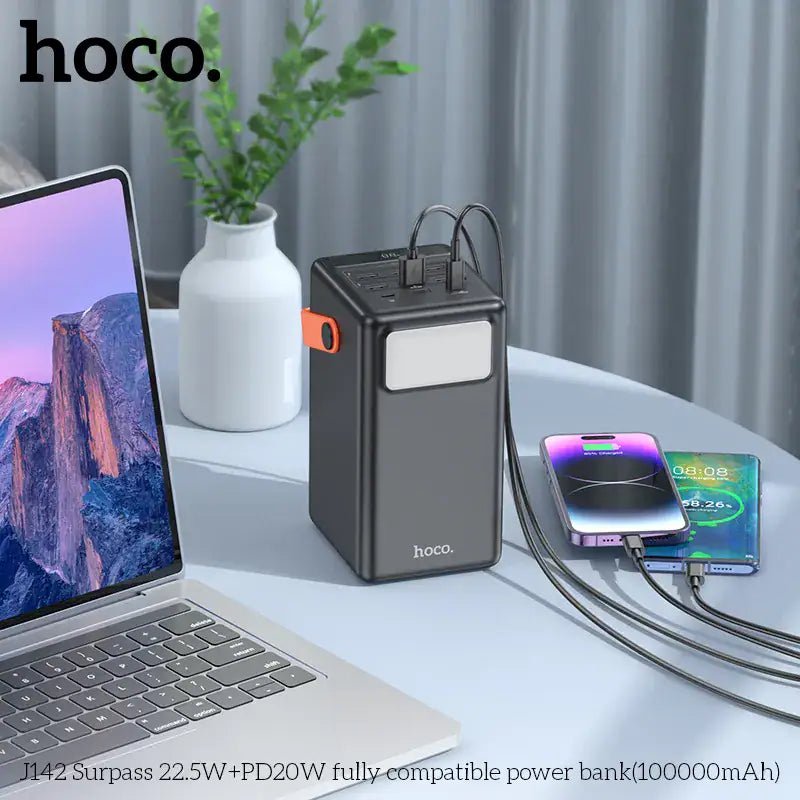 תחנת כוח ניידת HOCO DB03 – קיבולת ענק 100,000mAh - hoco - vaod