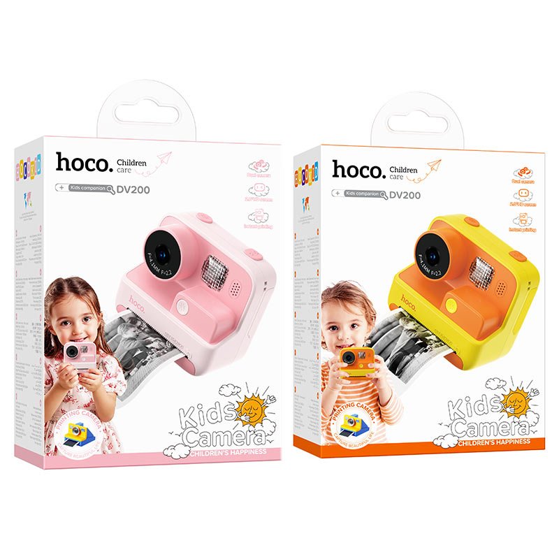 מצלמת ילדים מדפיסה עם מסך מובנה HOCO DV 200 - hoco - vaod