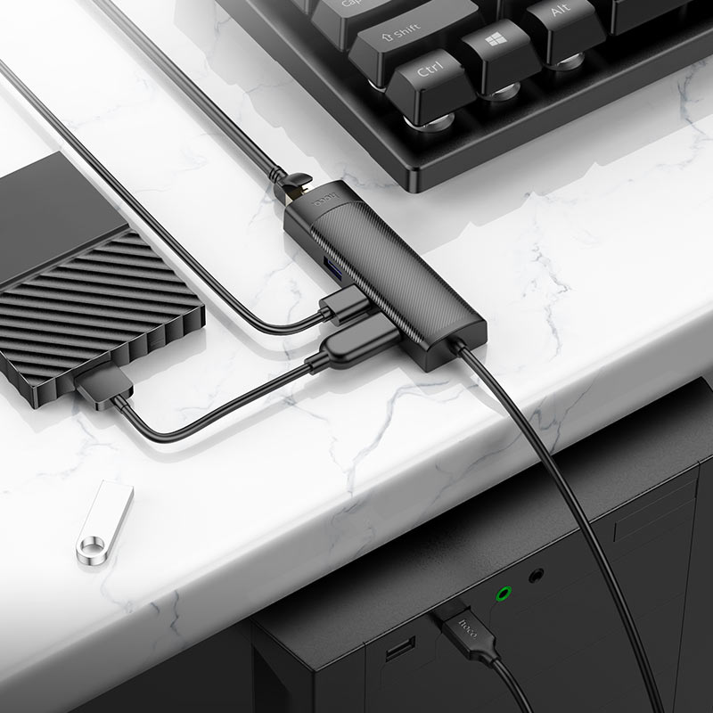 מתאם 4 ב-1 HOCO HB42 USB-A