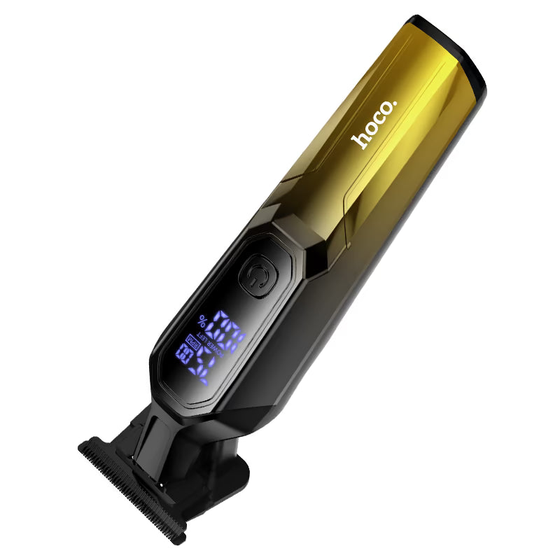 מכונת תספורת מקצועית HOCO HP27 – להב קרמי משולב נירוסטה צג דיגיטלי