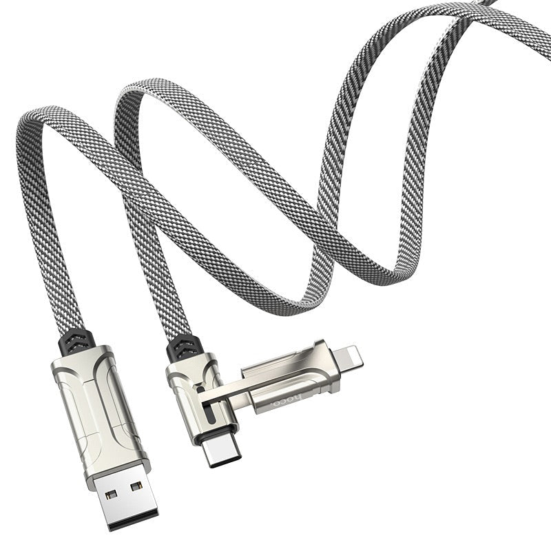 כבל HOCO S22 Selected 2 - in - 1 USB to Type - C & Lightning - hoco - vaod