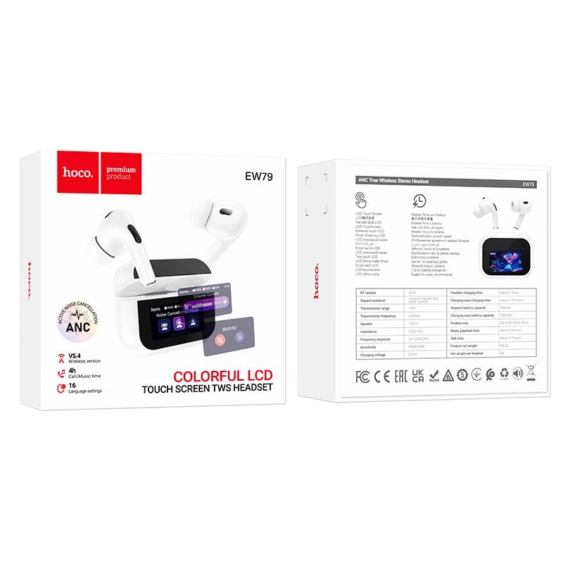 אוזניות + מסך HOCO TWS EW79 - hoco - vaod