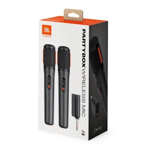 סט זוג מיקרופונים אלחוטיים ומקלט JBL Wireless Microphone - hoco - vaod