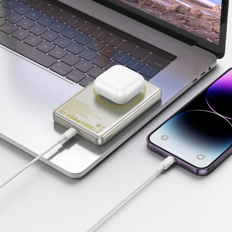 מטען נייד MagSafe HOCO Q26A – קיבולת 10,000mAh טעינה מהירה PD - hoco - vaod
