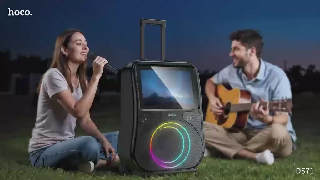 בידורית קריוקי מקצועית עם מסך מובנה HOCO DS71