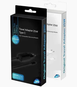 מטען קיר מקורי Samsung 25W Super Fast Charging – ראש מטען + כבל Type-C – יבואן רשמי סאני
